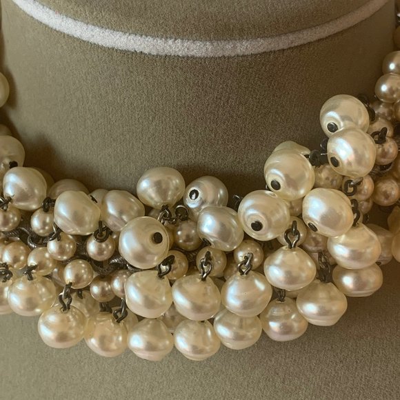 Faith Knight Design House Vintage Faux Pearl Necklace/Choker - 1980s - Picture 10 of 10